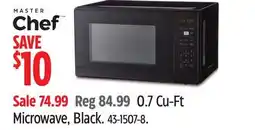 Canadian Tire Master Chef 0.7 Cu-Ft Microwave, Black offer