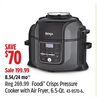 Canadian Tire Ninja Foodi Crisps Pressure Cooker with Air Fryer offer