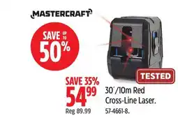 Canadian Tire Mastercraft 30´/10m Red Cross-Line Laser offer