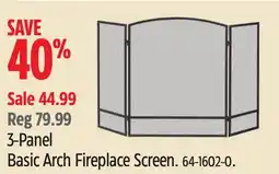 Canadian Tire Panacea Basic Arch Fireplace Screen offer