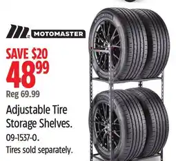 Canadian Tire Adjustable Tire Storage Shelves offer