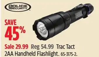 Canadian Tire Police Security Trac Tact 2AA Handheld Flashlight offer