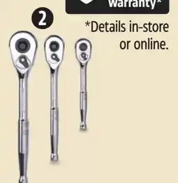 Canadian Tire Ratchet Set 3-Pc offer