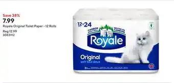 Staples Royale Original Toilet Paper - 12 Rolls offer