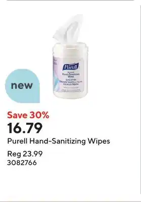 Staples Purell Hand-Sanitizing Wipes offer