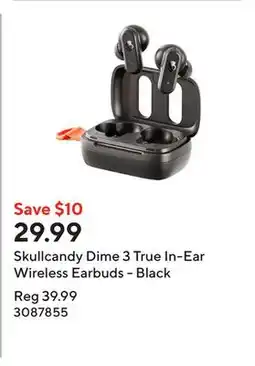 Staples Skullcandy Dime 3 True In-Ear Wireless Earbuds - Black offer