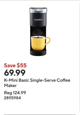 Staples K-Mini Basic Single-Serve Coffee Maker offer