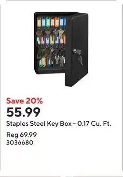 Staples Staples Steel Key Box - 0.17 Cu. Ft offer