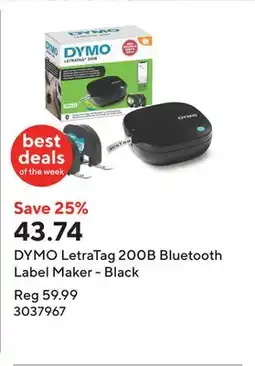 Staples DYMO LetraTag 200B Bluetooth Label Maker - Black offer