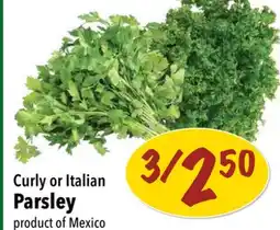 Farm Boy Curly or Italian Parsley offer