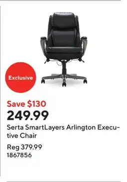 Staples Serta SmartLayers Arlington Executive Chair offer