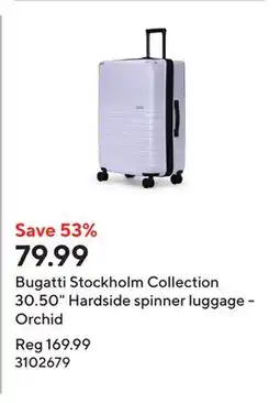 Staples Bugatti Stockholm Collection 30.50 Hardside spinner luggage - Orchid offer