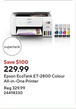 Staples Epson EcoTank ET-2800 Colour All-in-One Printer offer