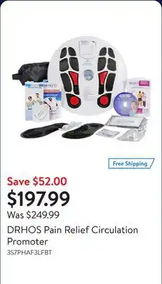 Walmart DRHOS Pain Relief Circulation Promoter offer