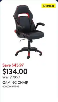 Walmart GAMING CHAIR offer