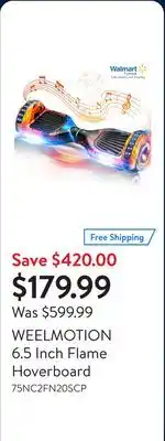 Walmart WEELMOTION 6.5 Inch Flame Hoverboard offer