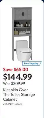 Walmart Kleankin Over The Toilet Storage Cabinet offer