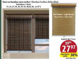 Hart Bamboo Cordless Roller Blind offer