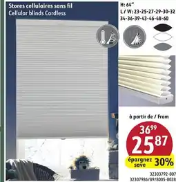 Hart Cellular blinds Cordless offer