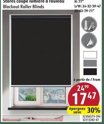 Hart Blackout Roller Blinds offer