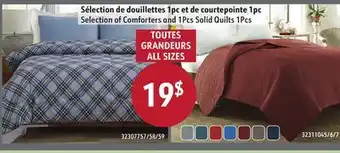 Hart Selection of Comforters and 1Pcs Solid Quilts 1Pcs offer