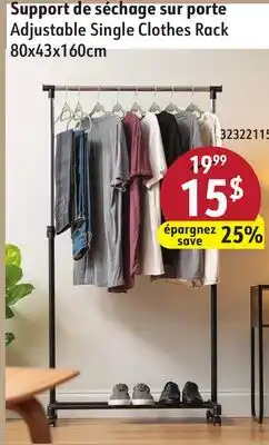 Hart Adjustable Single Clothes Rack offer