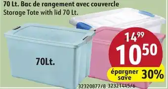 Hart Storage Tote with lid offer