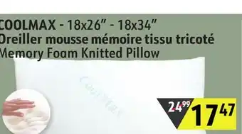 Hart Memory Foam Knitted Pillow offer