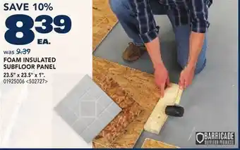 RONA FOAM INSULATED SUBFLOOR PANEL offer