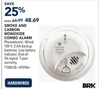 RONA SMOKE AND CARBON MONOXIDE COMBO ALARM offer