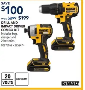 RONA DRILL AND IMPACT DRIVER COMBO KIT offer