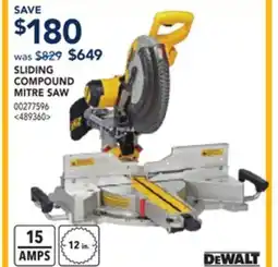 RONA Dewalt SLIDING COMPOUND MITRE SAW offer