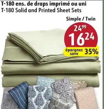 Hart T-180 Solid and Printed Sheet Sets offer