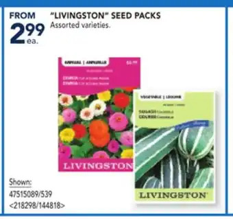 RONA LIVINGSTON SEED PACKS offer