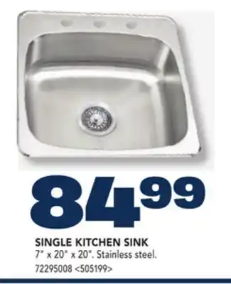 RONA SINGLE KITCHEN SINK offer