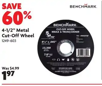 Home Hardware 4-1/2 Metal Cut-Off Wheel offer