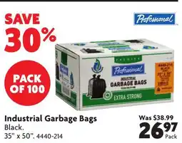 Home Hardware Industrial Garbage Bags offer