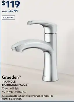 RONA MOEN Graeden 1-HANDLE BATHROOM FAUCET offer