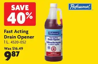 Home Hardware Fast Acting Drain Opener offer