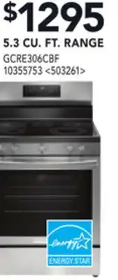 RONA Frigidaire 5.3 CU. FT. RANGE offer