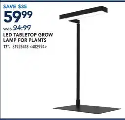 RONA LED TABLETOP GROW LAMP FOR PLANTS offer