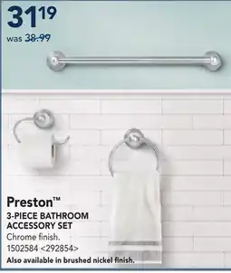 RONA Preston 3-PIECE BATHROOM ACCESSORY SET offer