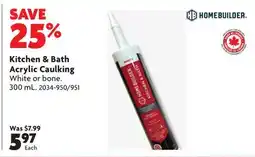 Home Hardware Kitchen & Bath Acrylic Caulking offer