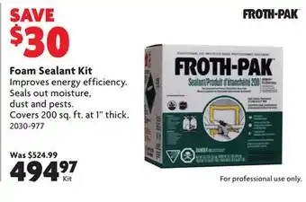 Home Hardware Foam Sealant Kit offer