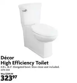 Home Hardware Décor High Efficiency Toilet offer