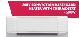 Home Hardware 240V CONVECTION BASEBOARD HEATER WITH THERMOSTAT offer