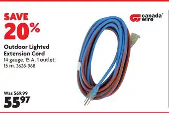 Home Hardware Outdoor Lighted Extension Cord offer