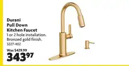 Home Hardware Durani Pull Down Kitchen Faucet offer