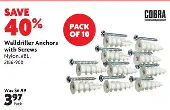 Home Hardware Walldriller Anchors with Screws offer