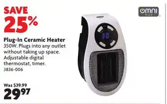 Home Hardware Plug-In Ceramic Heater offer